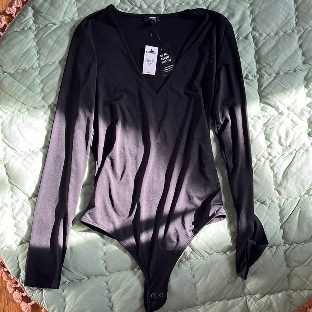 Express double lined long sleeved bodysuit